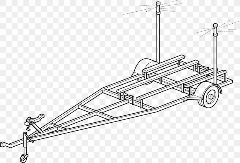 Boat Trailers Clip Art, PNG, 1280x872px, Boat Trailers, Black And White, Boat, Campervans, Drawing Download Free