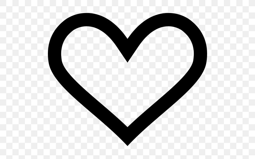 Human Heart Outline, PNG, 512x512px, Heart, Area, Black And White, Body Jewelry, Computer Software Download Free
