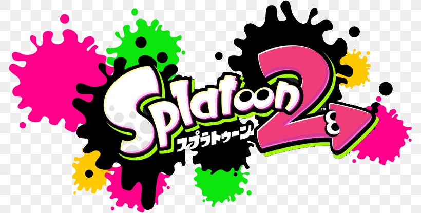 Splatoon 2 Nintendo Switch Wii U, PNG, 785x415px, Splatoon 2, Art, Brand, Logo, Magenta Download Free