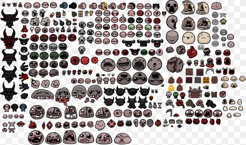 The Binding Of Isaac: Rebirth Sprite Video Game, PNG, 1280x757px, 2d Computer Graphics, Binding Of Isaac, Binding Of Isaac Rebirth, Boss, Edmund Mcmillen Download Free