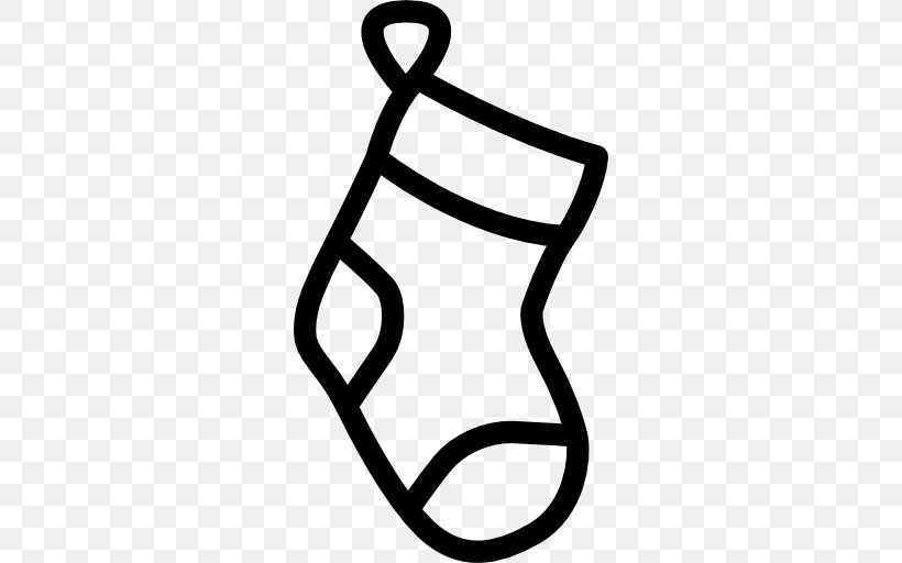 Christmas Stockings Sock Santa Claus, PNG, 512x512px, Christmas Stockings, Black And White, Christmas, Christmas Decoration, Christmas Ornament Download Free