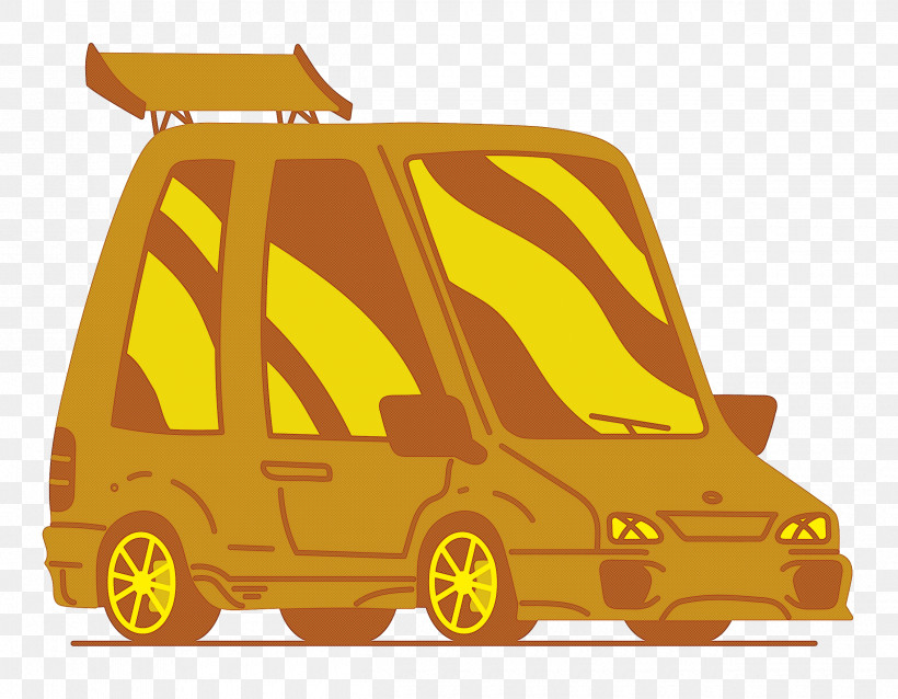 Compact Car Car Transport Yellow Cartoon, PNG, 2500x1948px, Compact Car, Automobile Engineering, Car, Cartoon, Transport Download Free