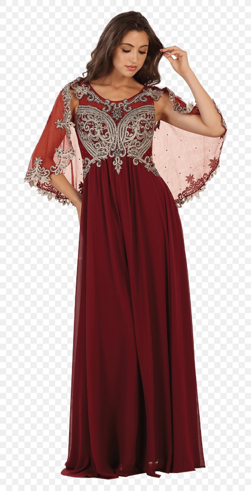 Evening Gown Cocktail Dress Formal Wear, PNG, 742x1600px, Watercolor, Cartoon, Flower, Frame, Heart Download Free