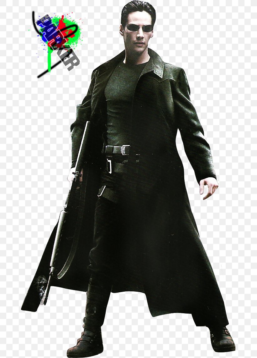 Keanu Reeves Neo Enter The Matrix Trinity, PNG, 685x1145px, Watercolor, Cartoon, Flower, Frame, Heart Download Free