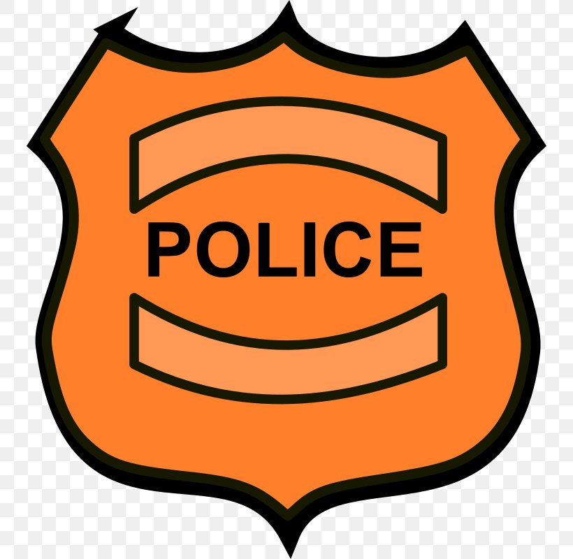 Badge Police Officer Clip Art, PNG, 744x800px, Badge, Area, Artwork, Law Enforcement, Orange Download Free