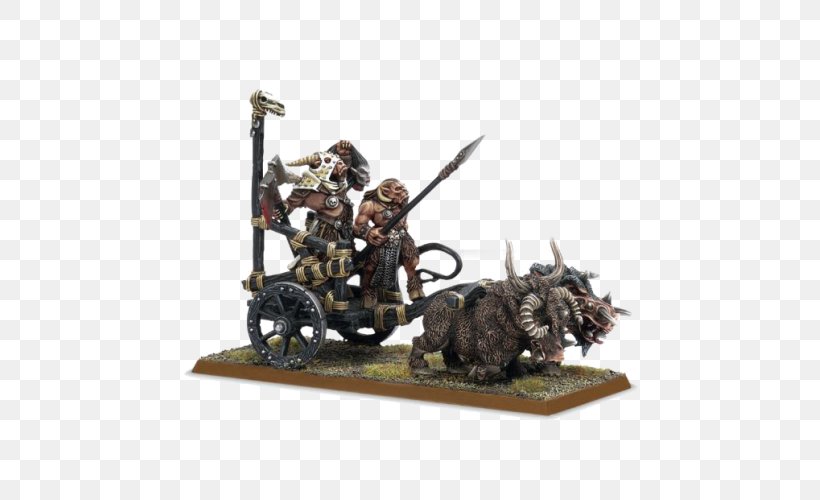 Warhammer Fantasy Battle Warhammer Age Of Sigmar Beastmen Chariot Games Workshop, PNG, 500x500px, Warhammer Fantasy Battle, Beastmen, Chariot, Dark Elves, Figurine Download Free