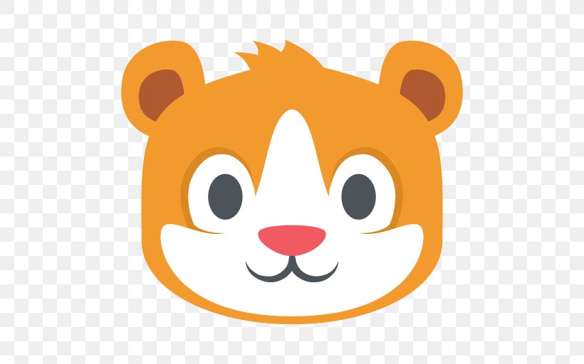 Emoji Hamster Face Clip Art, PNG, 512x512px, Emoji, Bear, Carnivoran, Cartoon, Dog Like Mammal Download Free