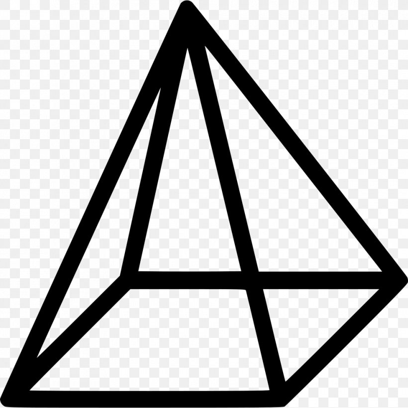 Tetrahedron Geometry Triangle Shape, PNG, 980x982px, Tetrahedron, Area, Black, Black And White, Cube Download Free