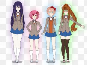 Doki Doki Literature Club Team Salvato Let Me Go Drawing Png 906x1px Watercolor Cartoon Flower Frame Heart Download Free