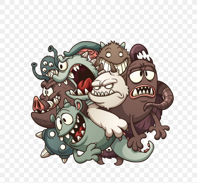 Monster Cartoon Royalty-free Illustration, PNG, 1609x1498px, Monster, Cartoon, Ghost, Layers, Mammal Download Free