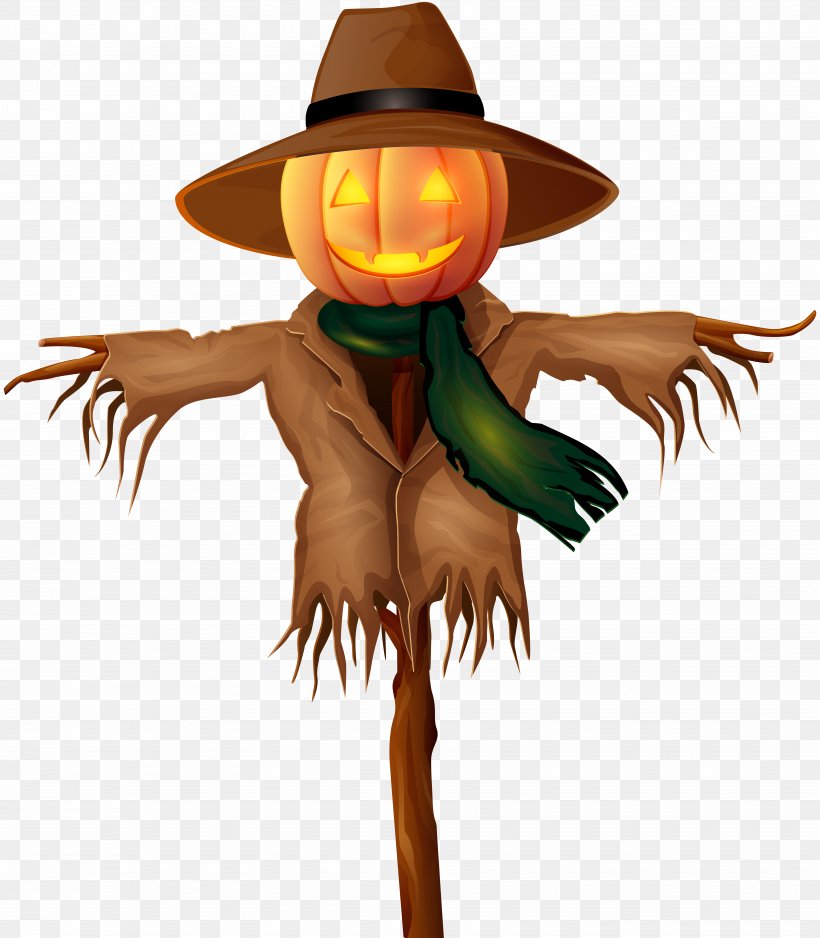 Scarecrow Clip Art, PNG, 6988x8000px, Scarecrow, Drawing, Fictional Character, Halloween, Hat Download Free