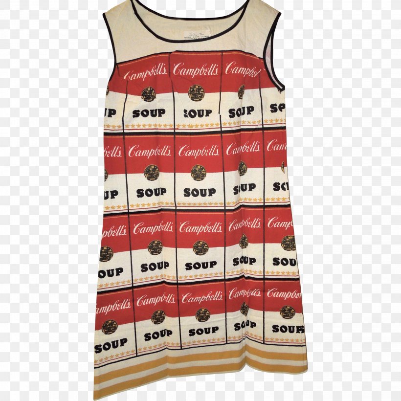 The Souper Dress T-shirt Sleeve Campbell's Soup Cans, PNG, 2042x2042px, Tshirt, Andy Warhol, Campbell Soup Company, Clothing, Dress Download Free