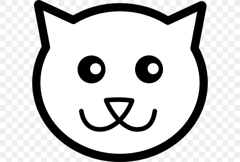 Cat Kitten Line Art Clip Art, PNG, 600x555px, Cat, Black, Black And White, Cartoon, Drawing Download Free