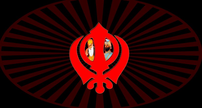 Khanda Sikhism Desktop Wallpaper Symbol, PNG, 2222x1200px, Khanda,  Darkness, Gurdwara, Ik Onkar, Khalsa Download Free