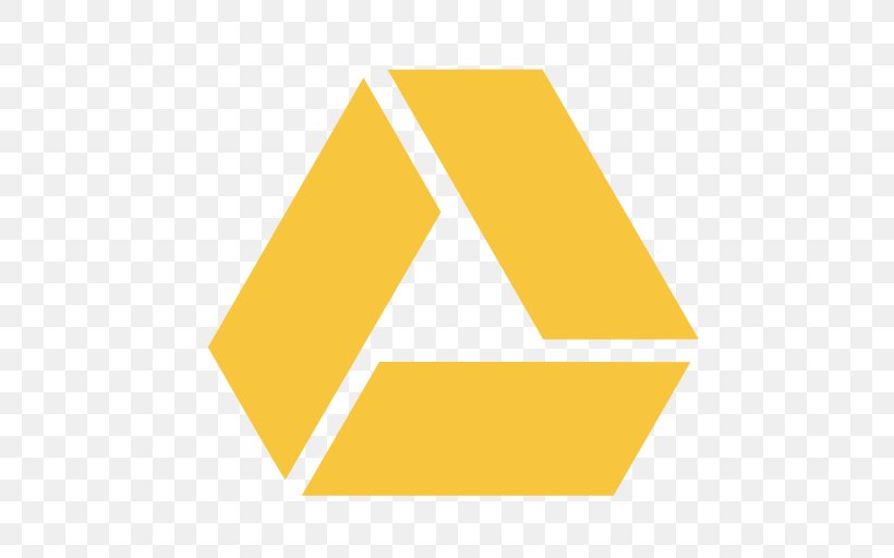 Triangle Logo Text Brand Yellow, PNG, 512x512px, Google Driverless Car, Brand, Directory, Dropbox, Google Download Free