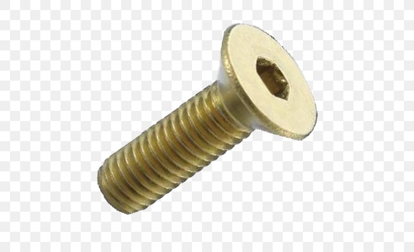Brass Screw Fastener Countersink Bolt, PNG, 500x500px, Brass, Bolt, Bronze, Countersink, Fastener Download Free