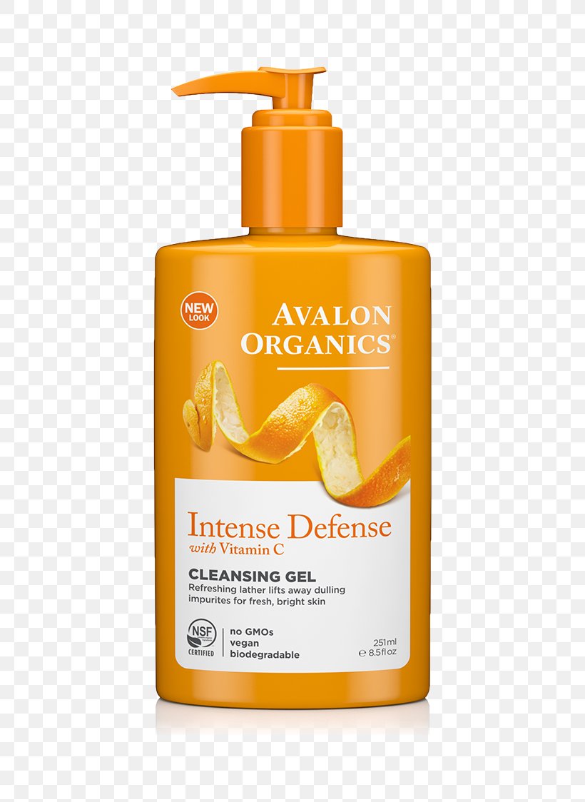 Cleanser Avalon Organics Intense Defense CLEANSING GEL Avalon Organics Intense Defense Vitamin C Renewal Cream Avalon Organics Lavender Luminosity FACIAL CLEASNING GEL Skin Care, PNG, 580x1124px, Cleanser, Cosmetics, Cream, Gel, Hair Conditioner Download Free