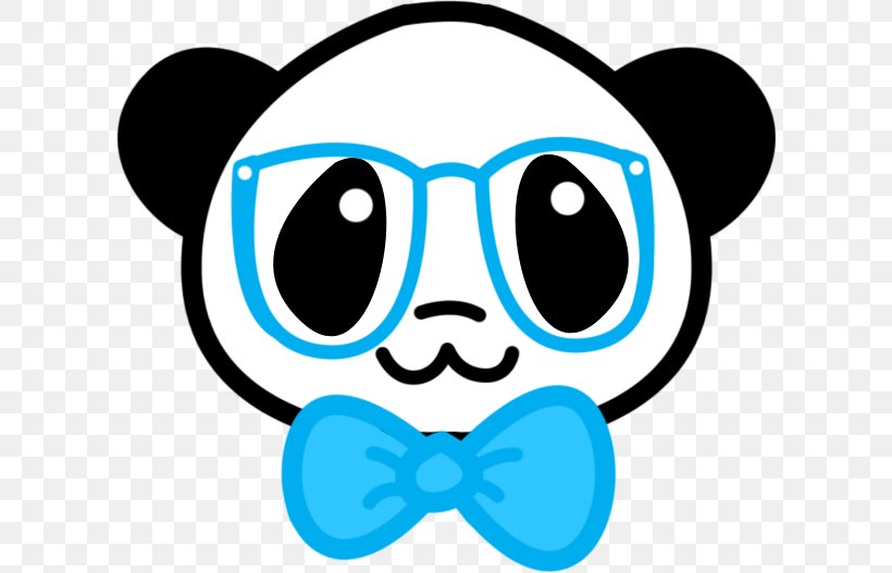 Giant Panda Bear Nerd Puppy Geek, PNG, 607x527px, Giant Panda, Area, Bear, Cuteness, Drawing Download Free