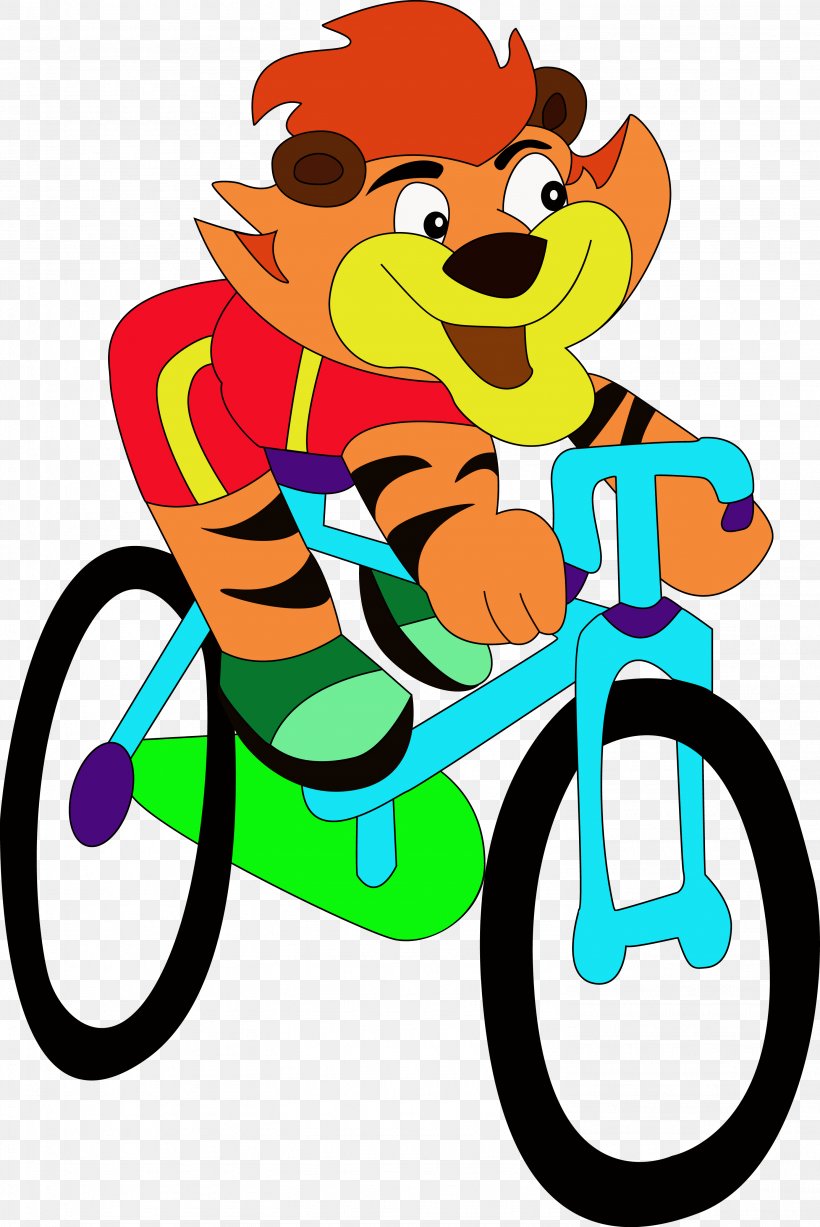 Tiger Cat Euclidean Vector Bicycle, PNG, 2967x4443px, Tiger, Animation, Art, Artwork, Bicycle Download Free