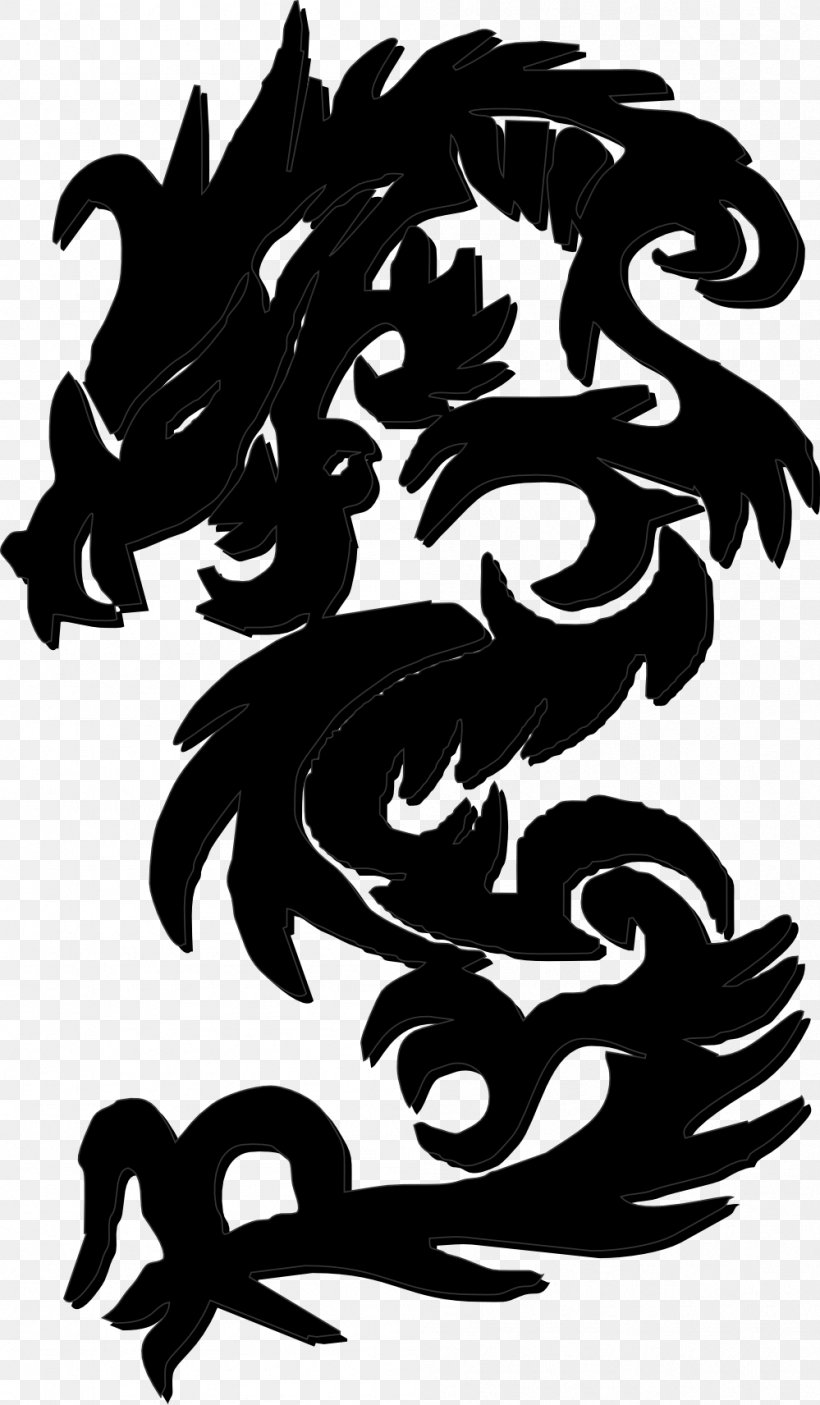Chinese Dragon Clip Art, PNG, 999x1712px, Chinese Dragon, Art, Black And White, Chinese, Dragon Download Free