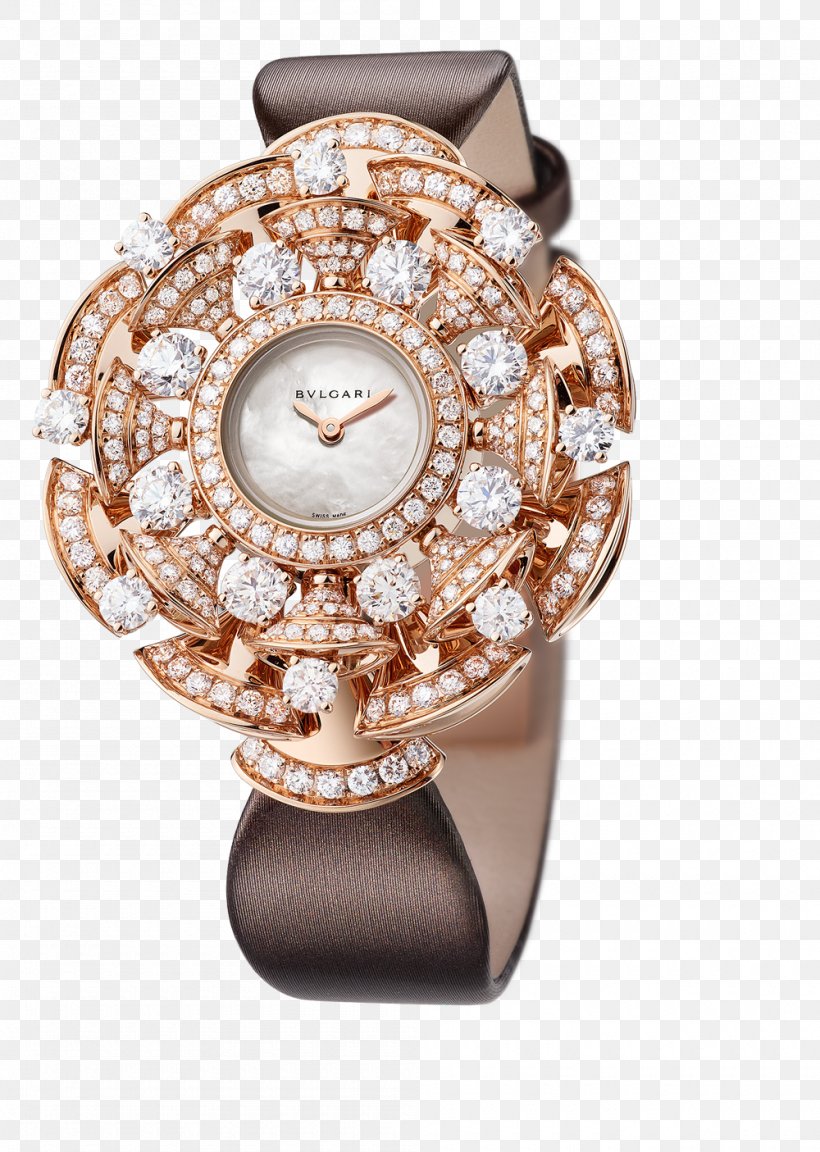 Bulgari Jewellery Watch Quartz Clock, PNG, 1000x1405px, Bulgari, Brilliant, Buckle, Clock, Diamond Download Free
