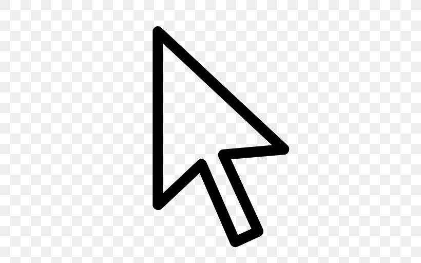 Computer Mouse Pointer Cursor, PNG, 512x512px, Computer Mouse, Area, Black, Black And White, Brand Download Free