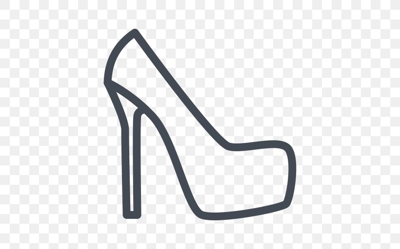 High-heeled Shoe Clothing Fashion Sandal, PNG, 512x512px, Shoe, Bag, Black And White, Boot, Clothing Download Free