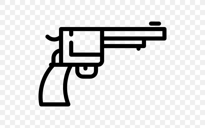 Revolver Firearm Pistol Gun Weapon, PNG, 512x512px, Revolver, Area, Black, Black And White, Firearm Download Free