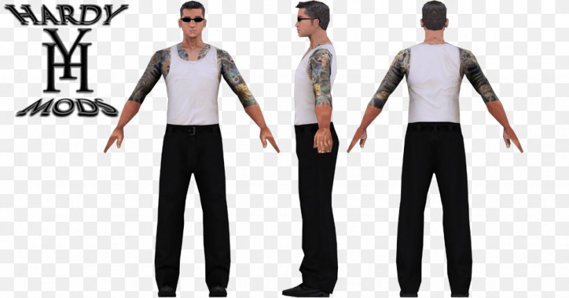 San Andreas Multiplayer Grand Theft Auto: San Andreas Yakuza 2 Tattoo, PNG, 975x512px, San Andreas Multiplayer, Abdomen, Clothing, Costume, Formal Wear Download Free