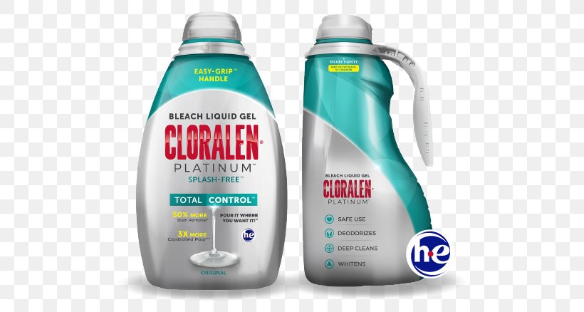 Cloralen Platinum Bleach Liquid Gel Cloralen Platinum Bleach Liquid Gel Stain, PNG, 610x438px, Bleach, Bottle, Brand, Chlorine, Cleaning Download Free