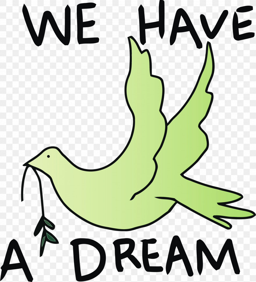 Green Font Bird Beak Plant, PNG, 2726x3000px, Martin Luther King Jr Day, Beak, Bird, Green, King Day Download Free