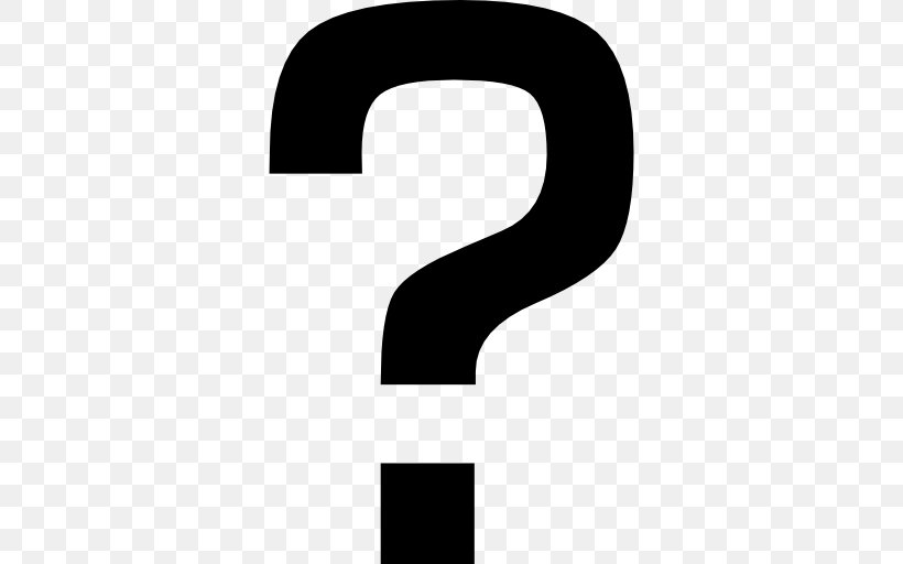 Question Mark Symbol Sign, PNG, 512x512px, Question Mark, Black And White, Brand, Information, Logo Download Free