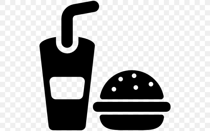 Fast Food Hamburger Drink Clip Art, PNG, 512x512px, Fast Food, Black And White, Bottle, Drink, Fast Food Restaurant Download Free