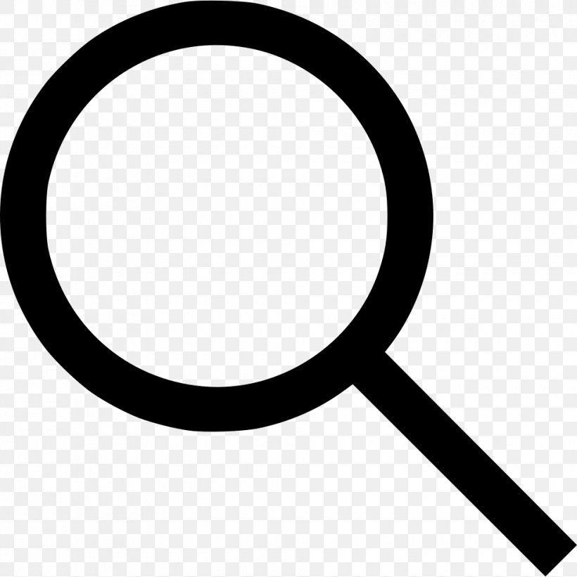 Magnifying Glass, PNG, 980x982px, Magnifying Glass, Area, Black And White, Glass, Magnifier Download Free