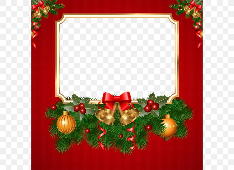 Christmas Greeting Card Border, PNG, 600x597px, Borders And Frames, Aquifoliaceae, Christmas, Christmas Card, Christmas Decoration Download Free