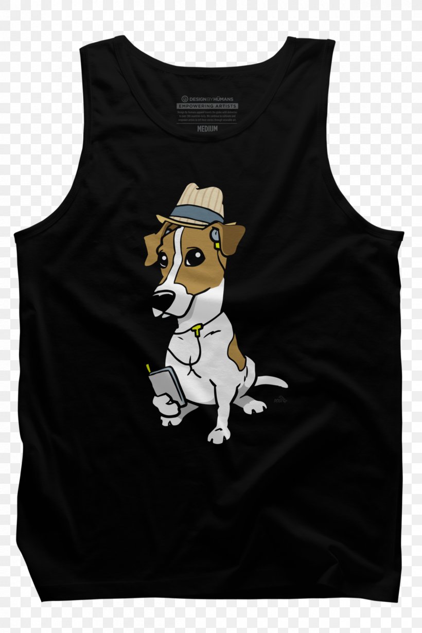 T-shirt Jack Russell Terrier Sleeveless Shirt, PNG, 1200x1800px, Tshirt, Animal, Black, Clothing, Dog Download Free
