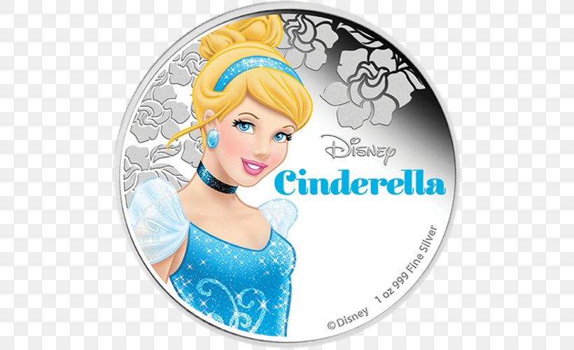 Cinderella Askepot Perth Mint Coin Silver, PNG, 500x500px, Watercolor, Cartoon, Flower, Frame, Heart Download Free