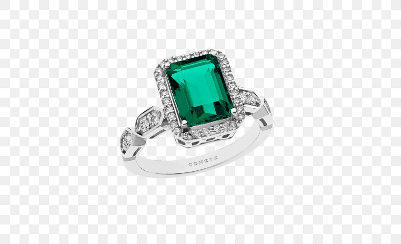 Emerald Engagement Ring Diamond Gold, PNG, 500x500px, 2017, Emerald, Body Jewellery, Body Jewelry, Carat Download Free