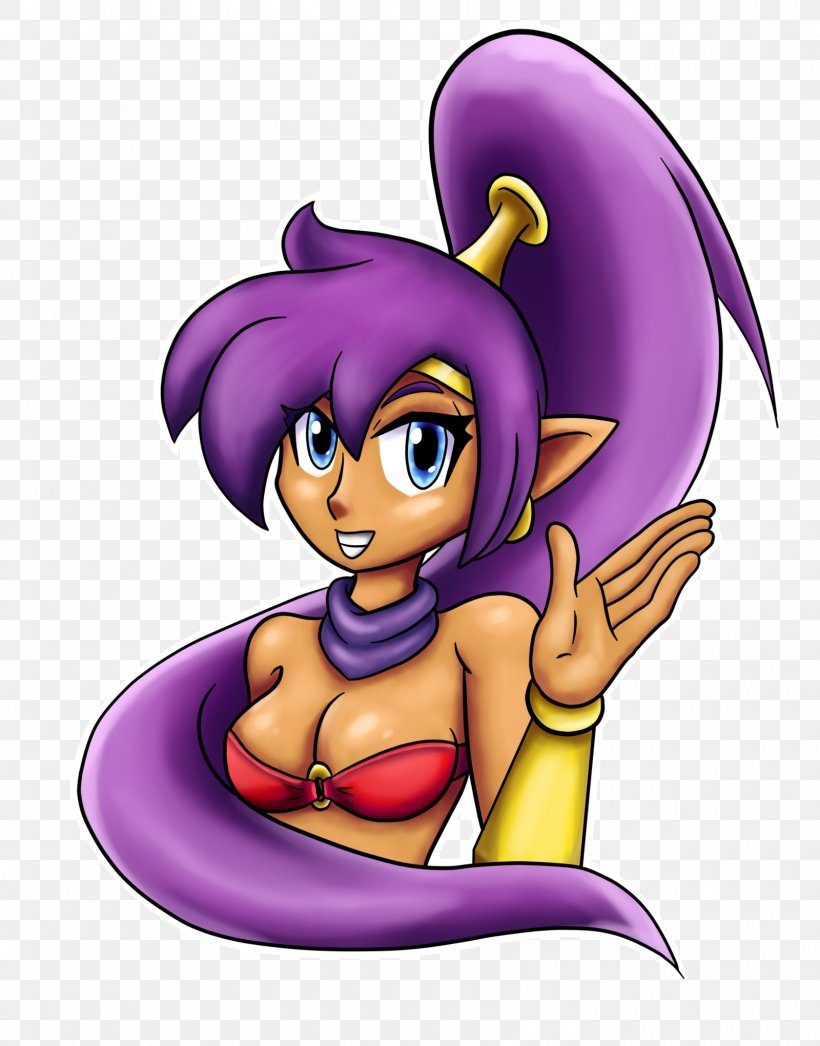 Shantae: Risky's Revenge Shantae: Half-Genie Hero WayForward Technologies Clip Art Game, PNG, 1600x2042px, Watercolor, Cartoon, Flower, Frame, Heart Download Free