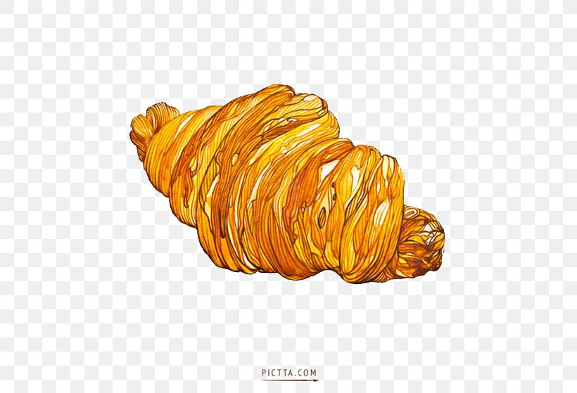 Croissant Watercolor Painting Art Illustration, PNG, 564x559px, Croissant, Art, Cartoon, Drawing, Food Download Free
