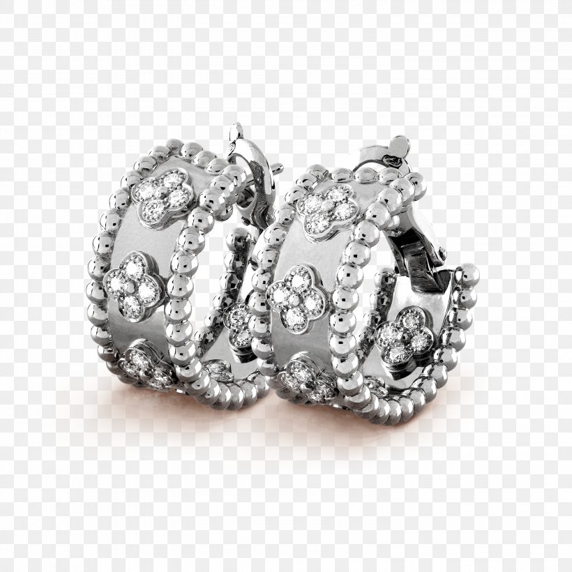 Earring Van Cleef & Arpels Jewellery Pearl Diamond, PNG, 3000x3000px, Earring, Bead, Bling Bling, Body Jewelry, Bracelet Download Free