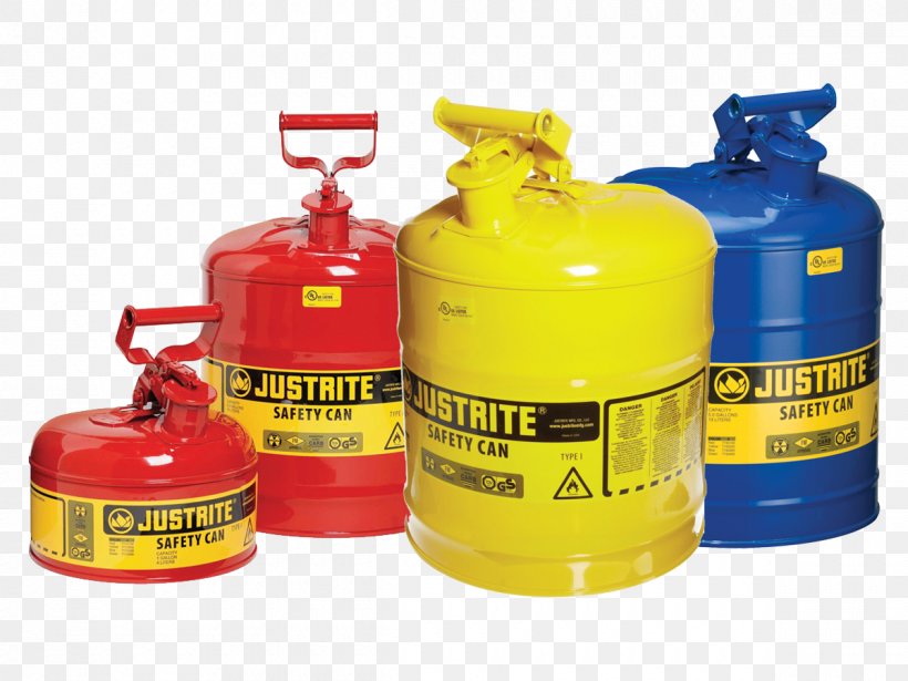 Galvanized Steel Type-I Safety Can Justrite Mfg. Co., L.L.C. Yellow Product, PNG, 1200x900px, Safety, Color, Cylinder, Fuel, Manufacturing Download Free