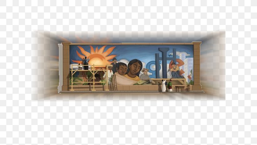 Painting Mural Modern Art Google Doodle, PNG, 619x464px, Painting, Art, Artist, Artwork, Birthday Download Free