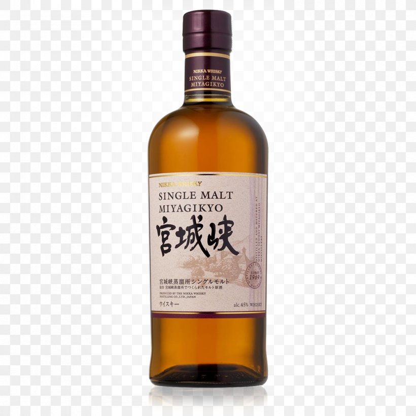 Single Malt Whisky Miyagikyo Distillery Japanese Whisky Whiskey, PNG, 1000x1000px, Single Malt Whisky, Alcoholic Beverage, Brennerei, Commodity, Dessert Wine Download Free