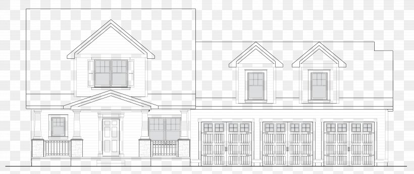 Architecture House Property /m/02csf Facade, PNG, 5556x2350px, Architecture, Area, Artwork, Black And White, Building Download Free