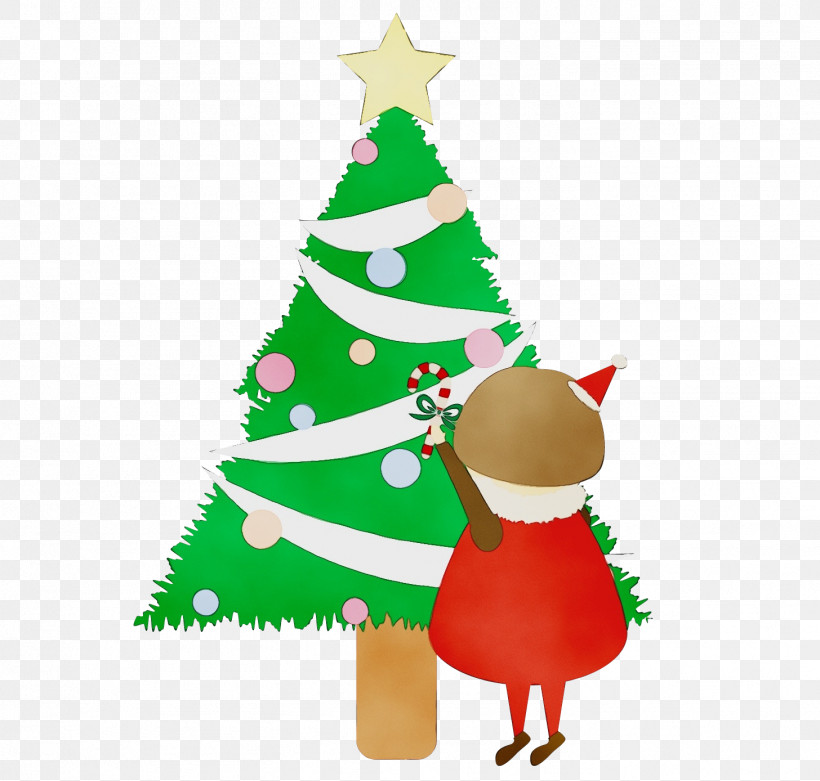 Christmas Tree, PNG, 1456x1388px, Watercolor, Character, Character Created By, Christmas Day, Christmas Ornament Download Free