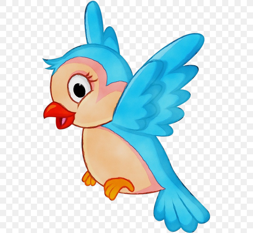 Cartoon Wing Bird Animal Figure Animation, PNG, 547x755px, Watercolor, Animal Figure, Animation, Bird, Cartoon Download Free