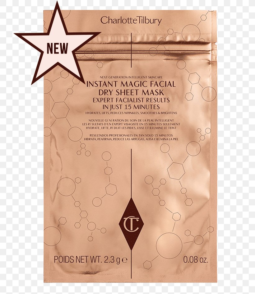 Charlotte Tilbury Instant Magic Facial Dry Sheet Mask Cosmetics Brown Thomas, PNG, 745x945px, Facial, Brown Thomas, Charlotte Tilbury, Cosmetics, Face Download Free