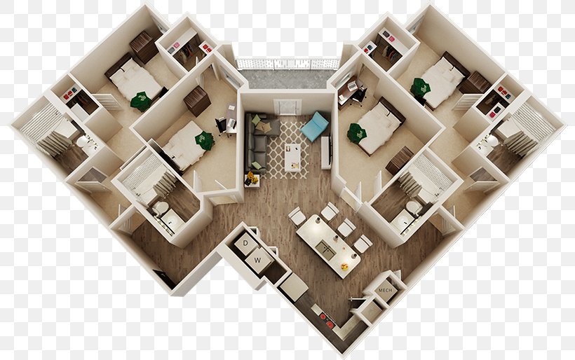 IQ Apartments Bedroom Home Real Estate, PNG, 800x514px, Apartment, Bedroom, Floor Plan, Florida, Home Download Free