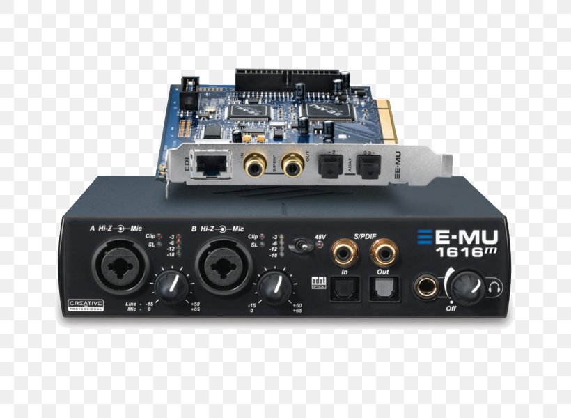 Digital Audio E-mu Systems Sound Cards & Audio Adapters Conventional PCI E-mu Audio Production Studio, PNG, 800x600px, Digital Audio, Audio, Audio Equipment, Audio Receiver, Audio Signal Download Free